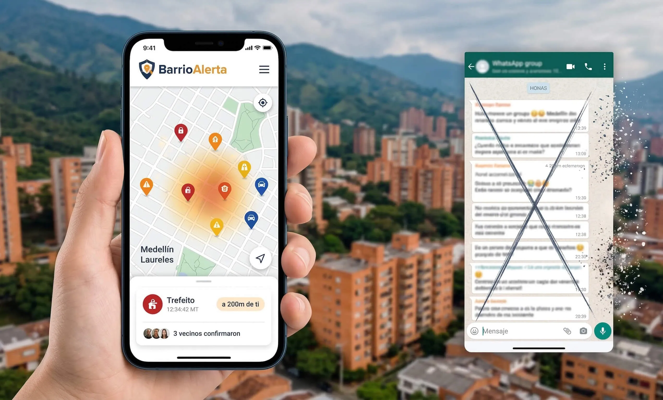 Screenshot of BarrioAlerta