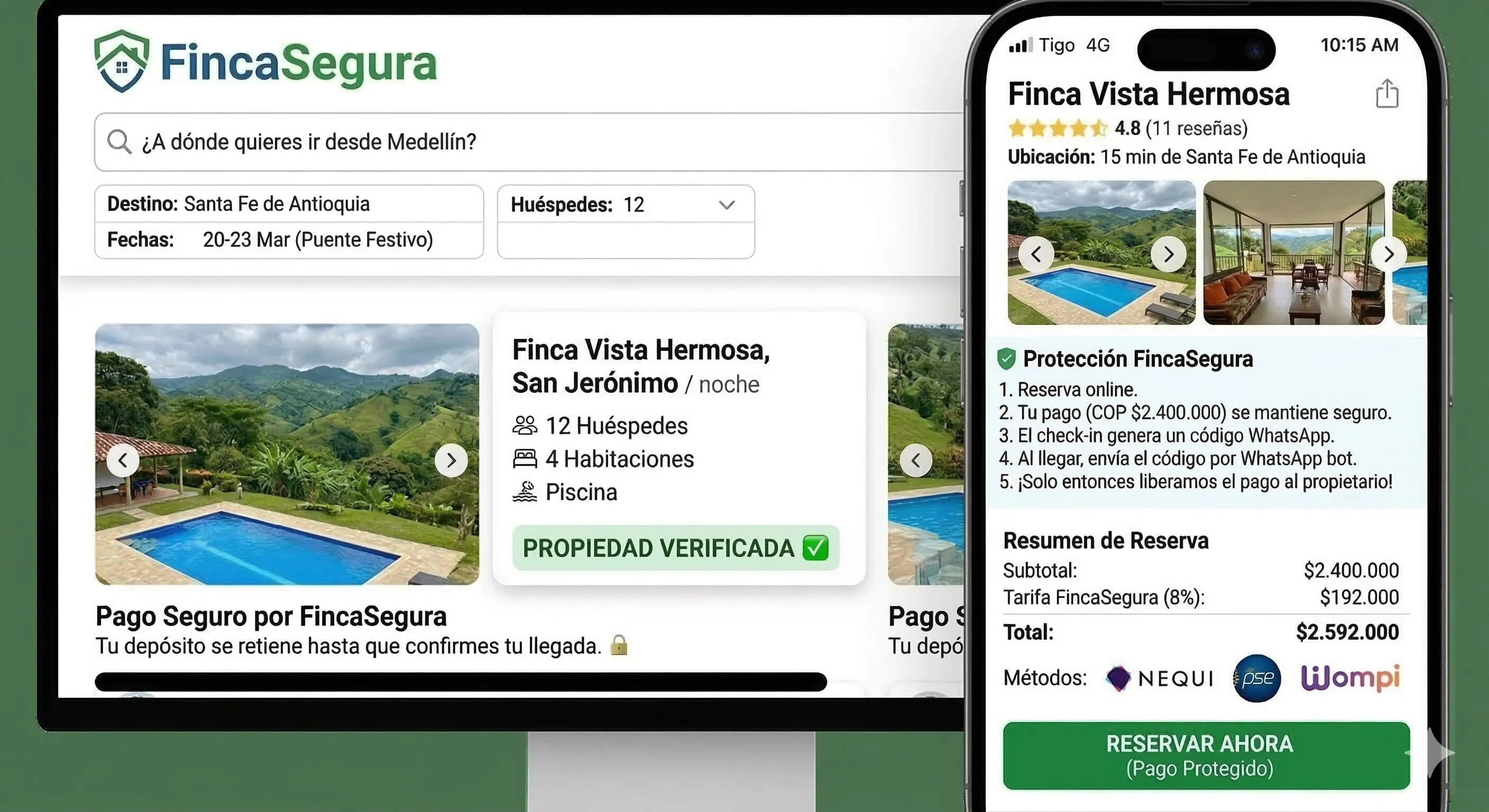 Screenshot of FincaSegura